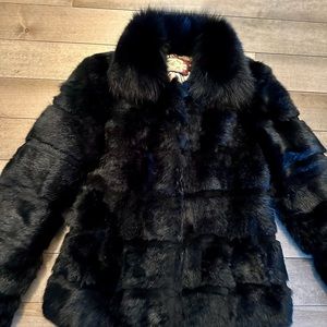 Real bunny fur coat